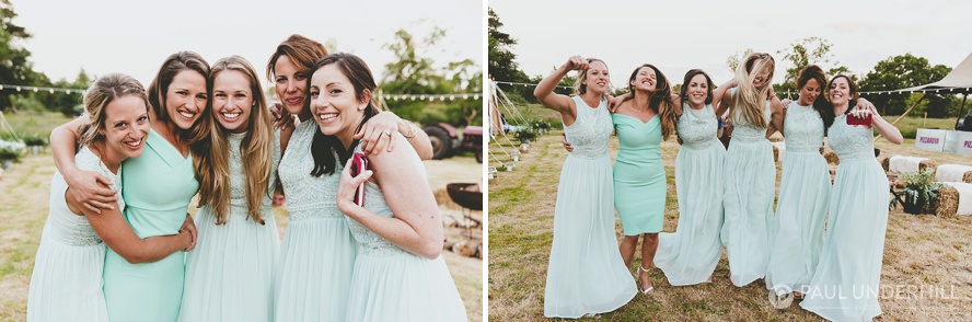 Fun portraits bridesmaids