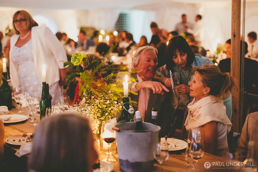 Nighttime wedding photography