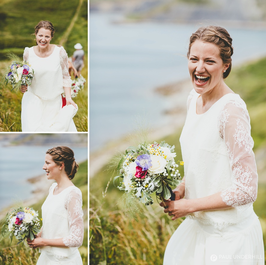 Bride portraits in Dorset