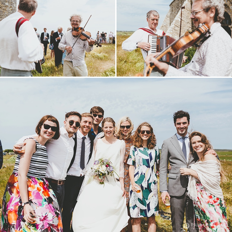 Candid portraits of wedding guests