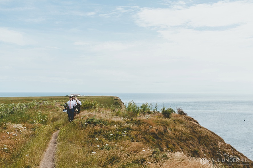 View over the coastline from St Aldhelms Head