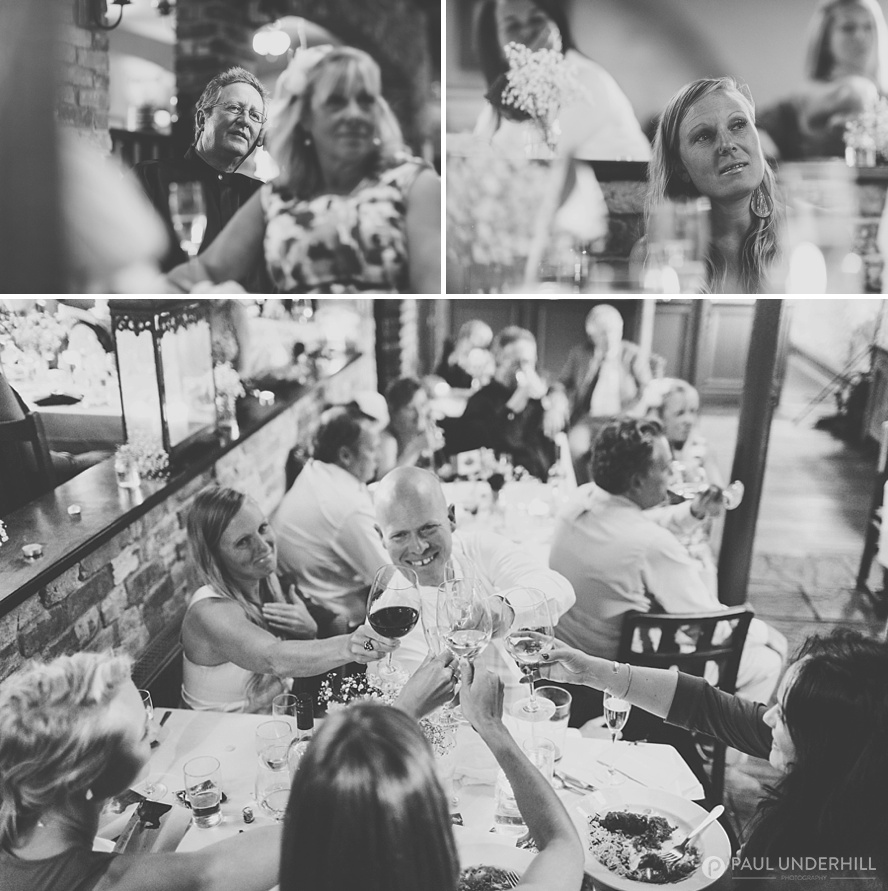 Black and white wedding photography