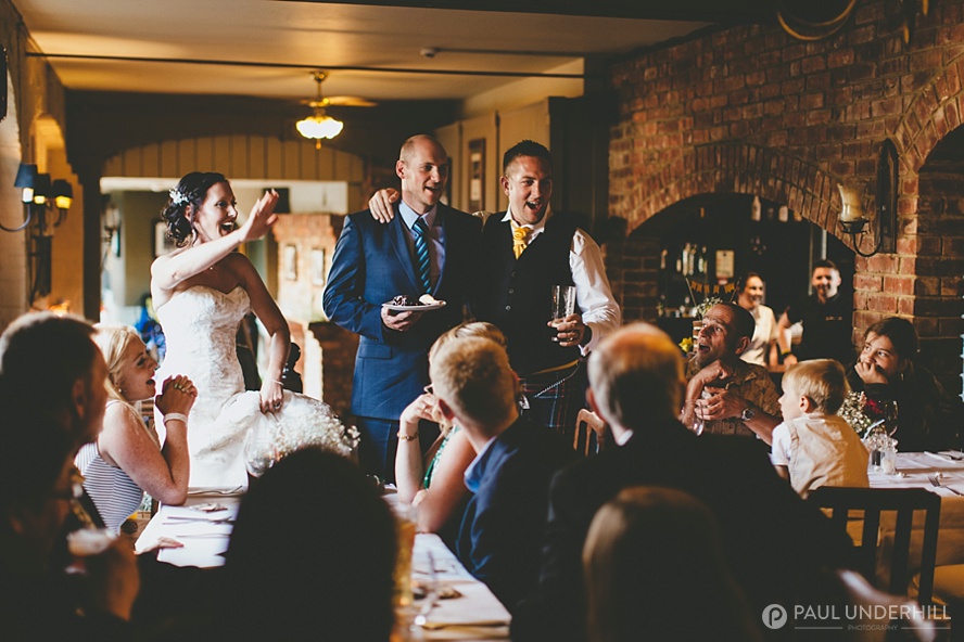 Bride and groom reportage photo