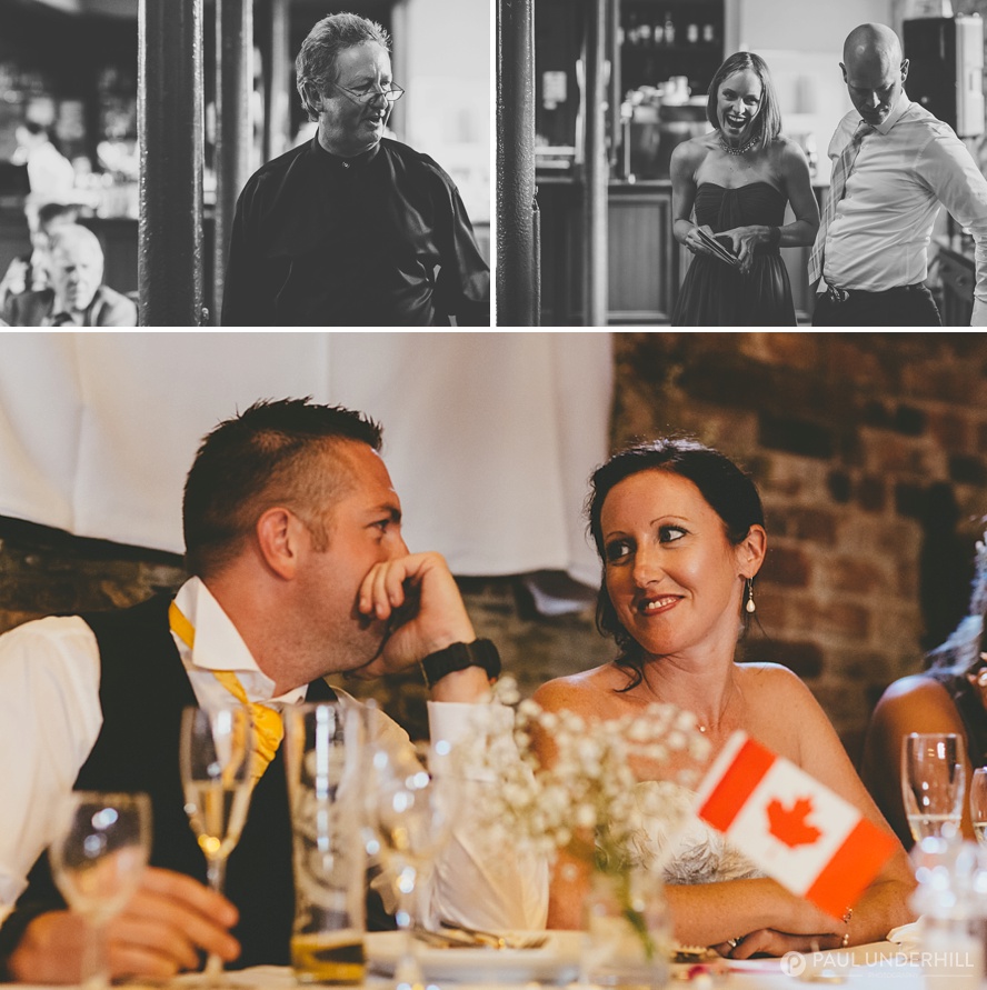 Creative documentary of wedding speeches