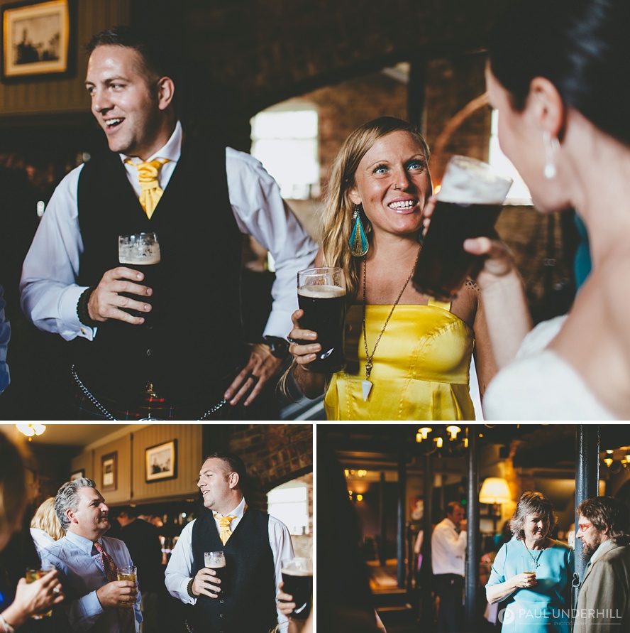 Reportage photos of wedding reception