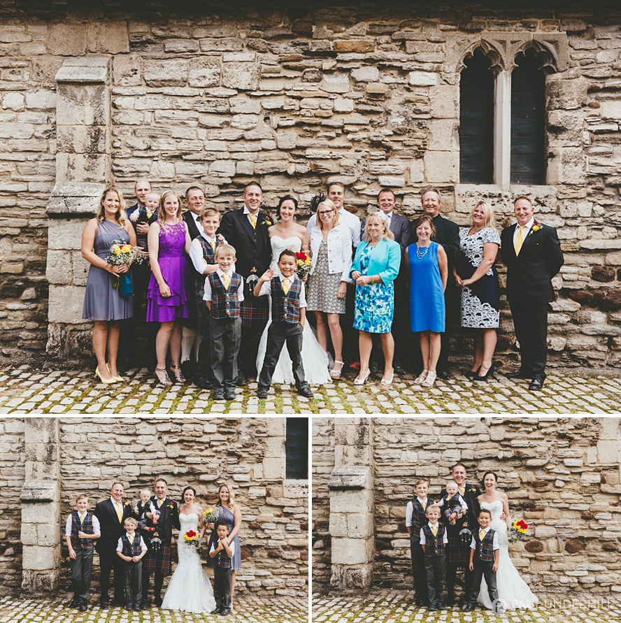 Wedding group portraits in Poole