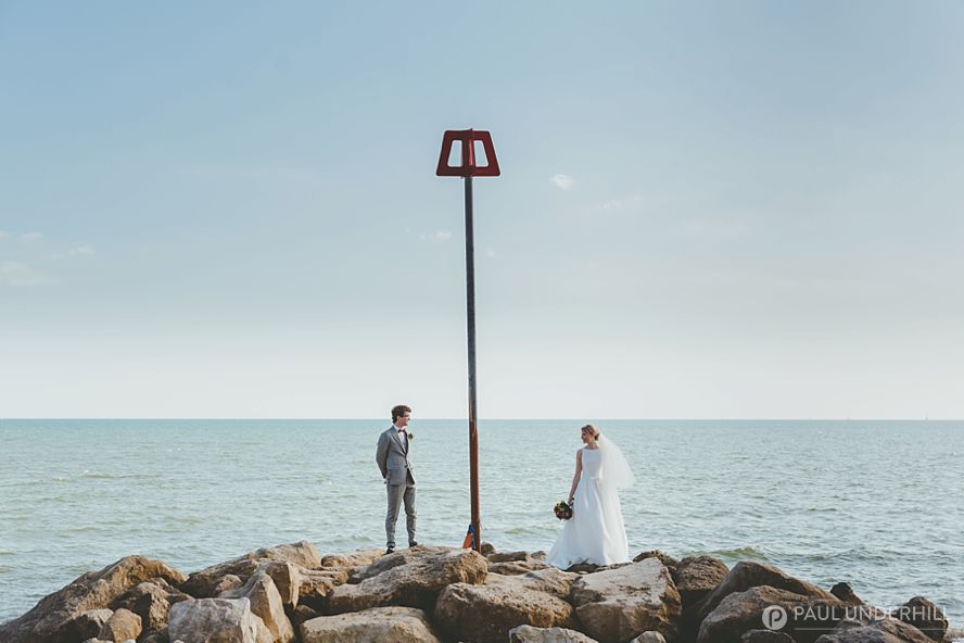 Alternative bride and groom portrait