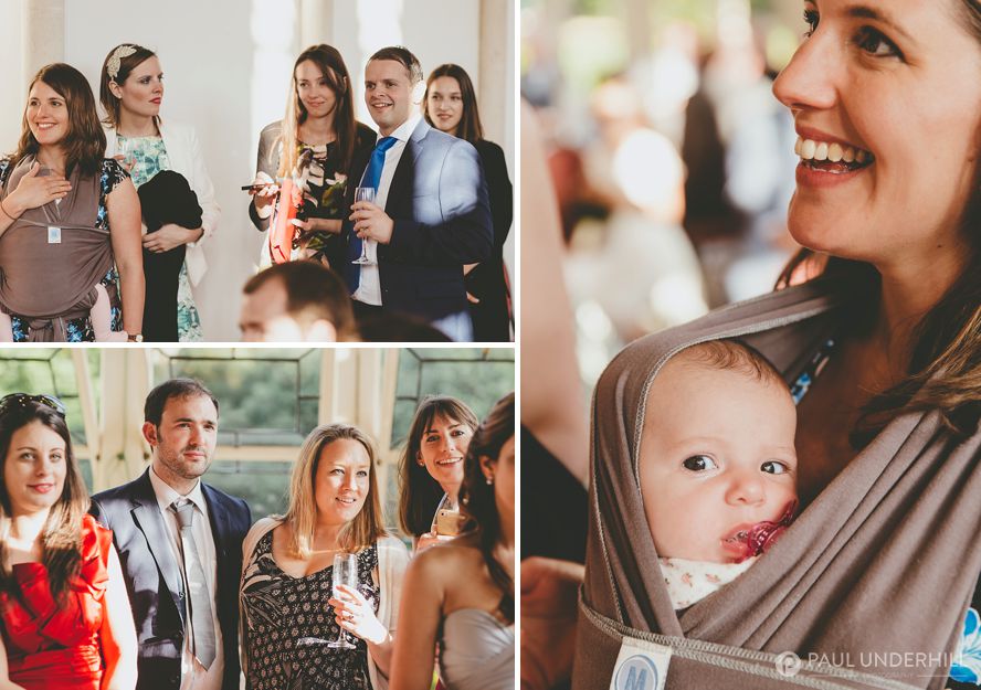 Candid photos of wedding guests