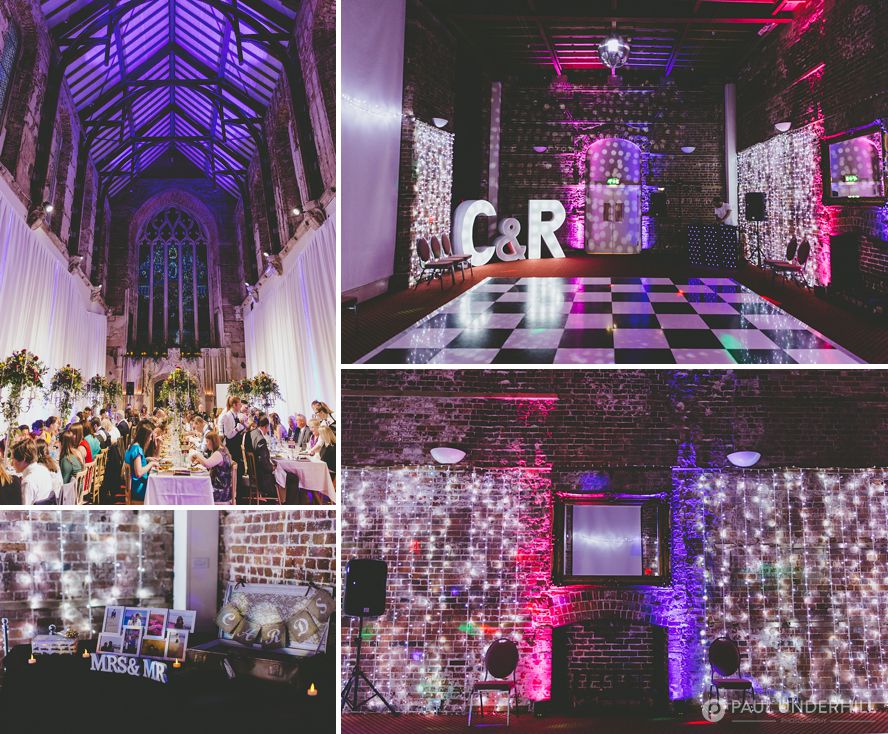 Highcliffe Castle wedding at night