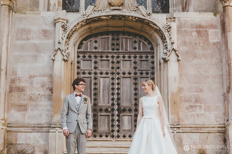 Highcliffe Castle wedding portrait bride and groom