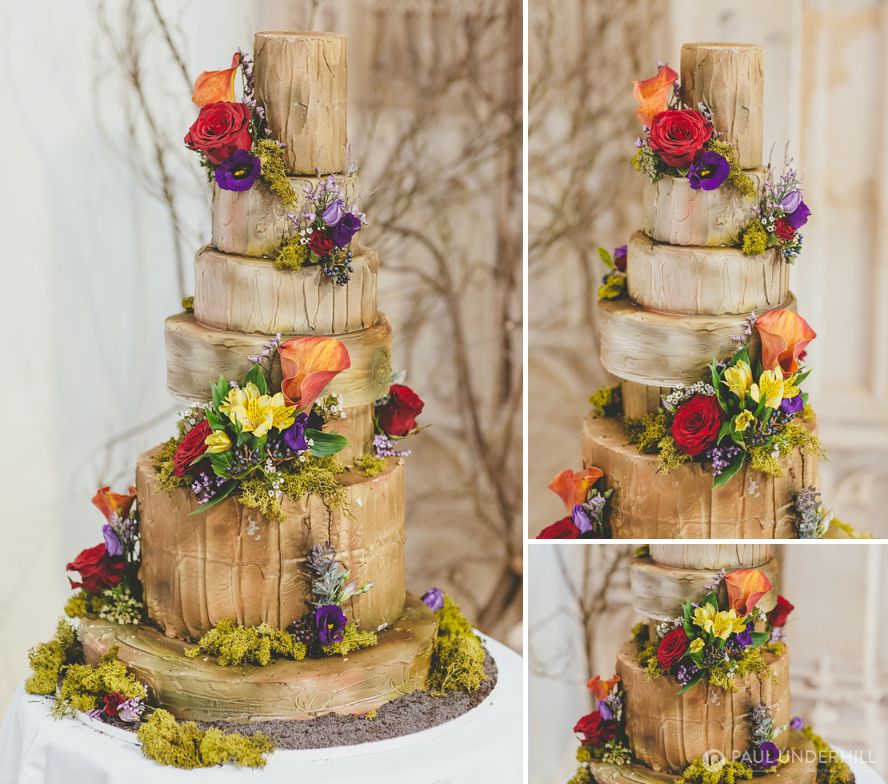 Rustic wedding cake