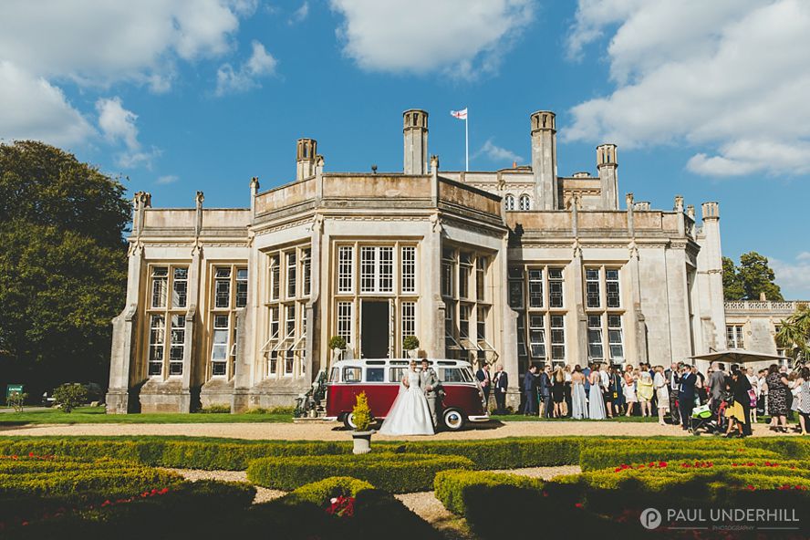 VW camper van Highcliffe Castle Dorset